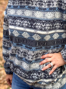 Arizona Aztec Fleece Pullover